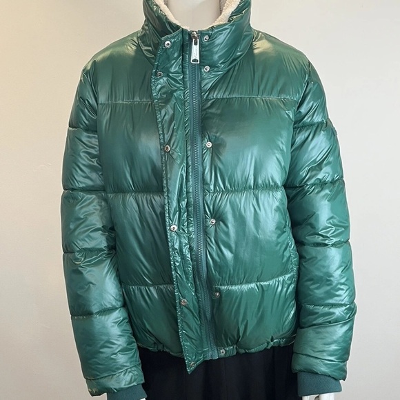 Koolaburra by UGG Womens Green Long Sleeve Full Zip Puffer Jacket Sz Med NWOT - Picture 8 of 15